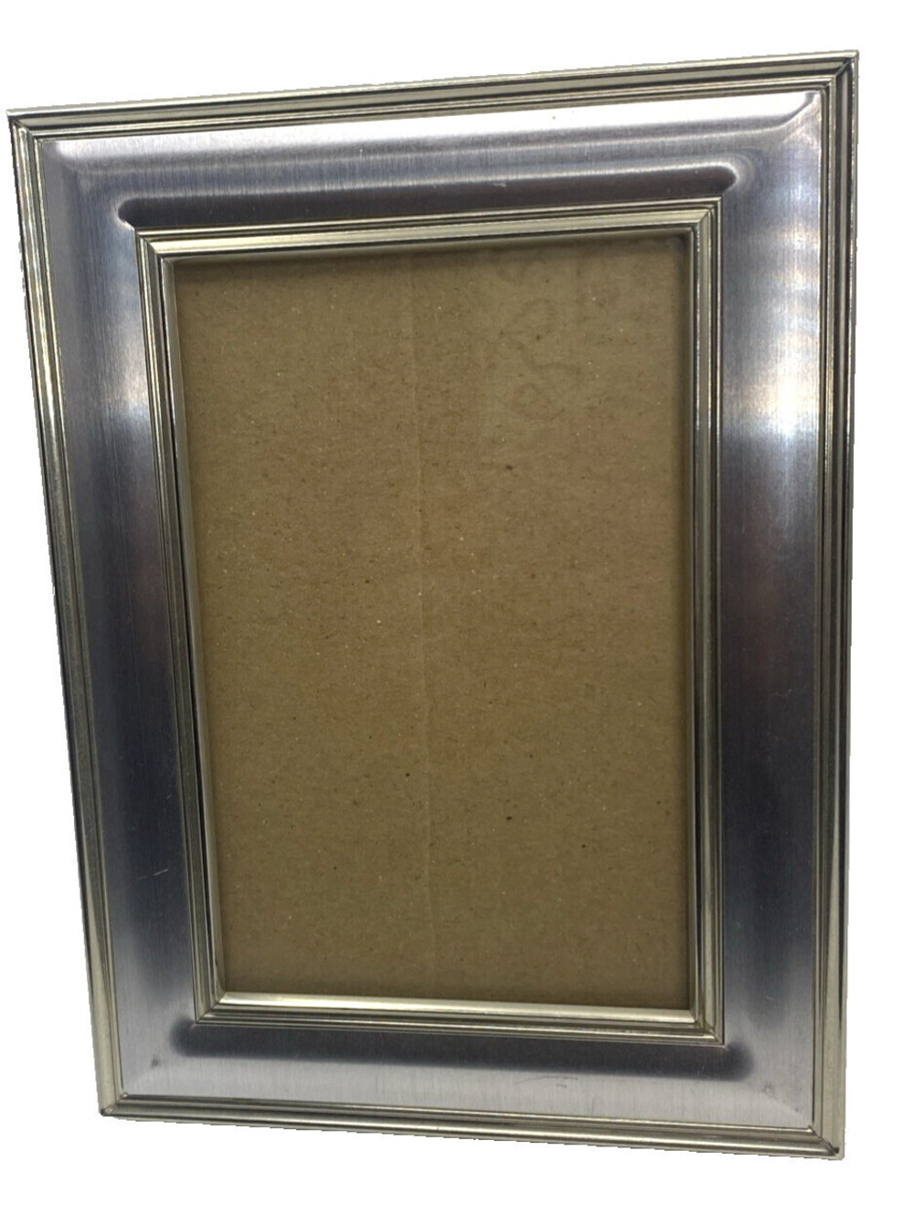 Fetco Silver Tone Metal Picture Frame 3.5x5 Tabletop Photo Frame